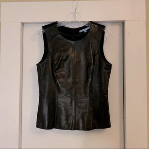 Sleeveless Leather Top Antonio Melani